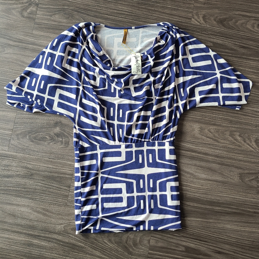 Rachel Pally Cowl neck mini dress